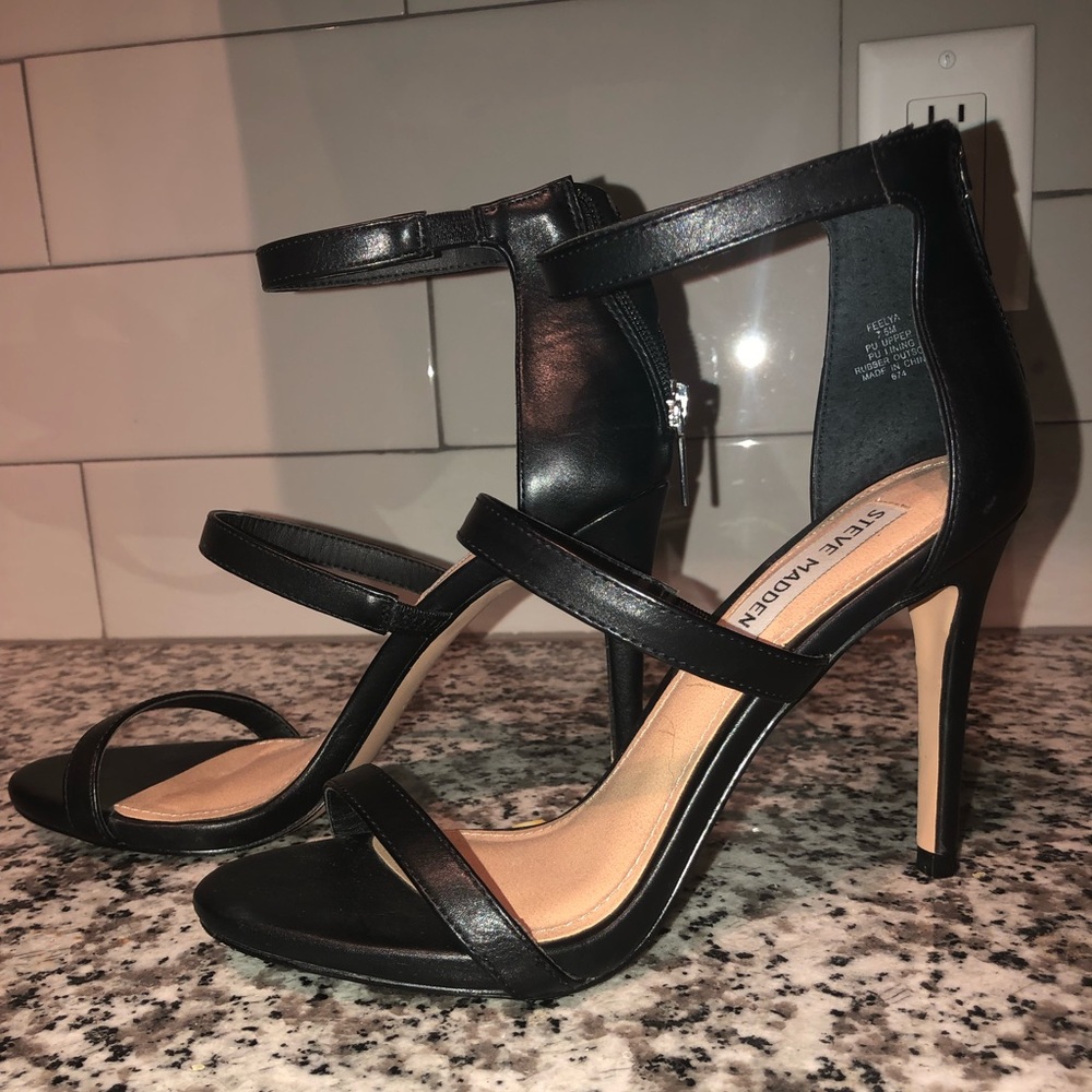 Steve Madden 7.5 black heels